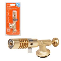 Горелка газовая на резьбовой баллон, ручн.поджиг, сопло D20*60мм, регулят. воздуха, латун.клапан (ADGT023)