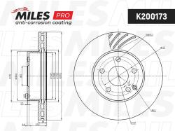 Диск тормозной MERCEDES W204/W212 09- передний D 295мм. с покрытием K200173