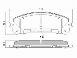 Колодки тормозные (Спереди) Lexus RX 08-19 / Toyota Harrier (XU60) 13-20 / RAV4 (XA40) 12-19 / Lexus