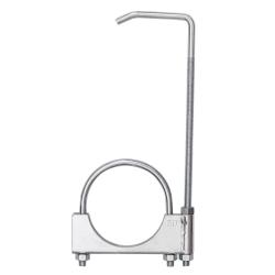 Хомут стремяночный Ф76мм с угловым крючком для глушителя 4401177