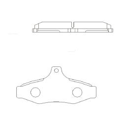 Колодки тормозные дисковые CHEVROLET Astra 1999 - 2005 / Zafira 2001 - 2006 / DAEWOO Nubira 1999 - 2 ckkd-7