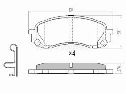 Колодки тормозные (Спереди) Subaru Impreza 00-16 / Legacy 98-03 / Impreza WRX 05-07
