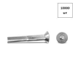 Винт 3х8*10.9 DIN 7991, полн. резьба, черн/оксид 10000шт FORTLUFT sts010875