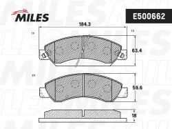 Колодки тормозные CADILLAC ESCALADE/CHEVROLET TAHOE 06- передние Ceramic E500662