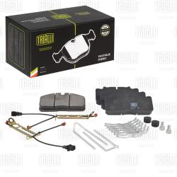 Колодки торм. для а/м DAF, MAN, Iveco (WVA № 29088) диск. с р/к (в компл. с 2-мя датч.) (PFT 29088)