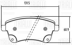 Колодки торм. для а/м Kia Venga (10-) диск. перед. (PF 2385)