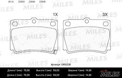 E410230 Колодки тормозные MITSUBISHI PAJERO SPORT 98>09 2.5D/3.0 задние LowMetallic
