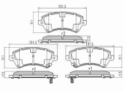 Колодки тормозные (Спереди) Toyota Corolla (E120) 00-07 / Corolla Fielder (E120) 00-06 / Corolla JPN