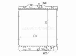 Радиатор Honda Civic 91-00 / HR-V 98-07 / Capa 98-02 / Civic EURO 93-01