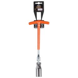 Ключ свечной Т-образный карданный 21мм, 250мм, резиновый фиксатор (AK-S-10)