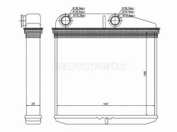 Радиатор отопителя салона OPEL CORSA D 06-/FIAT PUNTO GRANDE 08-