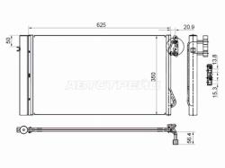 Радиатор кондиционера BMW 1-Series 04-13 / 3-Series 05-14