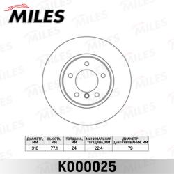 Диск тормозной BMW E60/E61 520-525 03- передний D 310мм. K000025