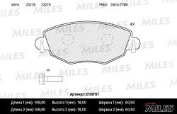 E100117 Колодки тормозные FORD MONDEO 00>07/JAGUAR X-TYPE 01> передние SemiMetallic