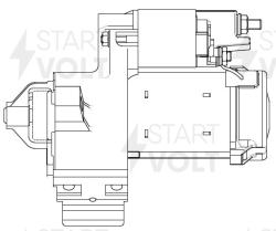 Стартер для а/м BMW X3 F25 (14-)/5 F10 (14-)/3 F30 (15-) 2.0D 1,7кВт (LSt 2615)