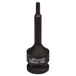 AIRLINE ATAS023 Головка ударная торцевая 1/2&quot; DR внешний TORX T25 L=78 мм