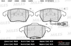 E100131 Колодки тормозные AUDI A3/VW G5/PASSAT 06>/TOURAN/CADDY 04> пер. SemiMetallic