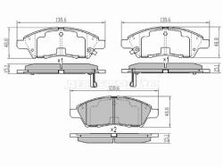 Колодки тормозные (Спереди) Nissan March 10-22 / Note 12-20 / Cube 08-20 / Latio 12-16