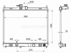 Радиатор Mitsubishi Delica D:3 11-19 / Nissan NV200 09-