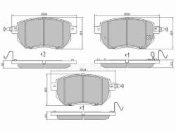 Колодки тормозные (Спереди) Infiniti FX35 02-08 / Nissan Murano 07-16 / Infiniti FX45 02-09