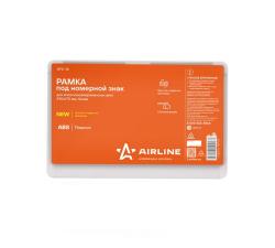 AIRLINE AFC-16 Рамка под номерной знак для япон./амер. авто, 290*170 мм, белая