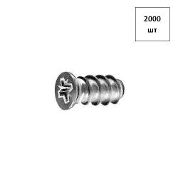 ЕВРО-винт потай.гол. D7.2 6.3х22 PZ оц. 2000шт FORTLUFT sts027747