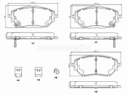 Колодки тормозные (Спереди) Toyota C-HR 16-23
