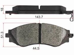 Колодки тормозные (Спереди/ Колесо R14) Chevrolet Aveo 02- / Lacetti 04-13