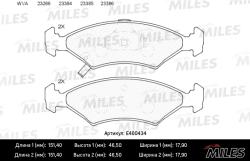 E400434 Колодки тормозные KIA SEPHIA/SHUMA 1.5-1.8 95- передние LowMetallic