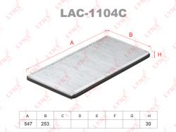 Фильтр салонный угольный BMW X5(E53) 00> LANDROVER RANGE ROVER 02> lac-1104c