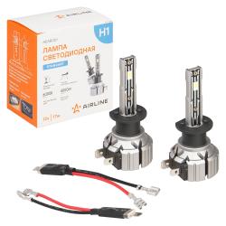 Лампa светодиод., H1, 12В, 17Вт, 6000К (Бел.), 4000Лм, для рефлект./линз. оптики, кмпл. 2 шт., STANDART (AEAR001)