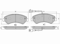Колодки тормозные (Спереди) Peugeot Boxer 06- / Citroen Jumper 06- / Fiat Ducato 06-