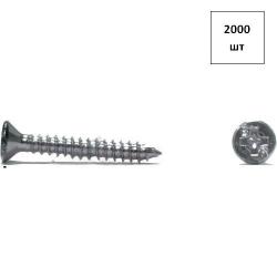 Саморез 2.9х6.5 потай.г. DIN 7982 оц. 2000шт FORTLUFT sts025105