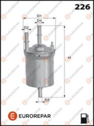 Фильтр топливный VAG A3/GOLF/OCTAVIA/SUPERB/JETTA 1.2-3.6 03- E145079