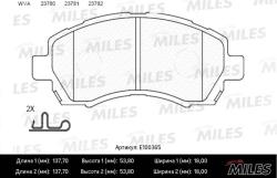 E100365 Колодки тормозные SUBARU IMPREZA 1.6-2.0 92-/LEGACY 92-00 передние SemiMetallic
