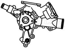 Насос водяной для а/м Opel Corsa C (00-) 1.0i/1.2i (LWP 2113)