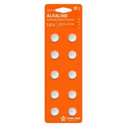 AIRLINE AG13-10 Батарейка AG13/LR44 щелочная 10 шт.