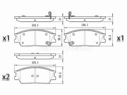Колодки тормозные (Спереди) Hyundai Creta 20-22 / Kia Soul 19-22