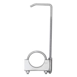 Хомут стремяночный Ф57мм с угловым крючком для глушителя 4401175