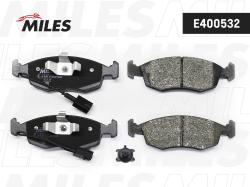 E400532 Колодки тормозные FIAT 500 09-/PUNTO 09-12 передние LowMetallic