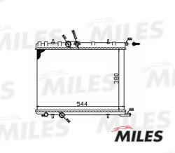 ACRM010 Радиатор PEUGEOT 206 1.1-1.6 02- (без нижн. отвода)