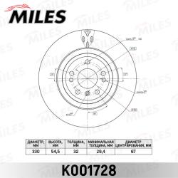 Диск тормозной MERCEDES ML W166 передний вент. D 330мм K001728