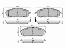 Колодки тормозные (Спереди) Nissan Patrol 97-10 / Safari 97-07