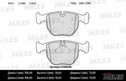 E100246 Колодки тормозные BMW Е38/E39/X5 3.0/4.4 передние SemiMetallic