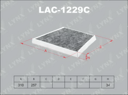 Фильтр салона MB W211/C219 угольный LAC-1229C