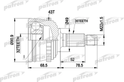ШРУС PCV1383