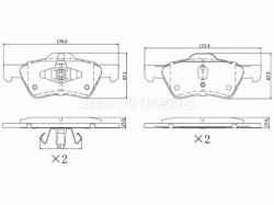 Колодки тормозные (Спереди) Ford Escape 00-12 / Maverick 00-07 / Mazda Tribute 00-07