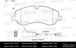 E100414 Колодки тормозные FORD TRANSIT 14-/CUSTOM 12- передние SemiMetallic