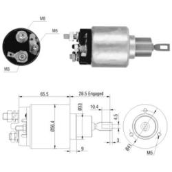 Реле втягивающее Opel Astra F  Vectra A 2.0 46031