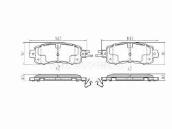 Колодки тормозные (Спереди) Nissan Leaf 09-17 / Teana 14-20 / Altima 12-18